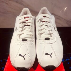 Puma White-Black -Ribbon Red Sneakers Men’s Size 91/2